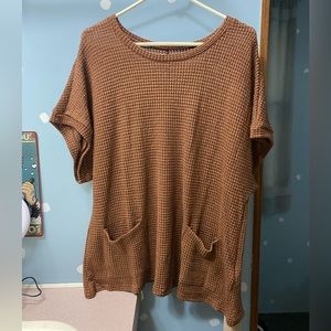 Waffle Knit Blouse